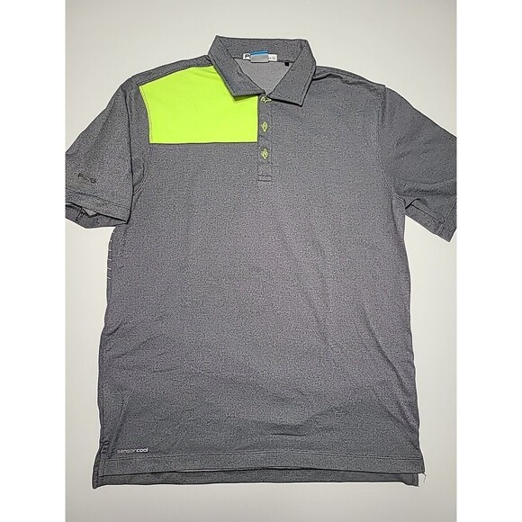 Ping Golf Polo Mens Size L Modern Fit Sensor Cool Short Sleeve Logo Colorblock - Picture 1 of 7